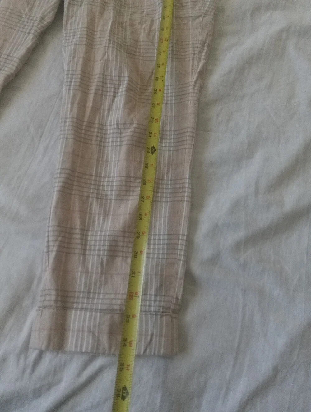 Banana Republic Women's Beige Plaid Avery Pants